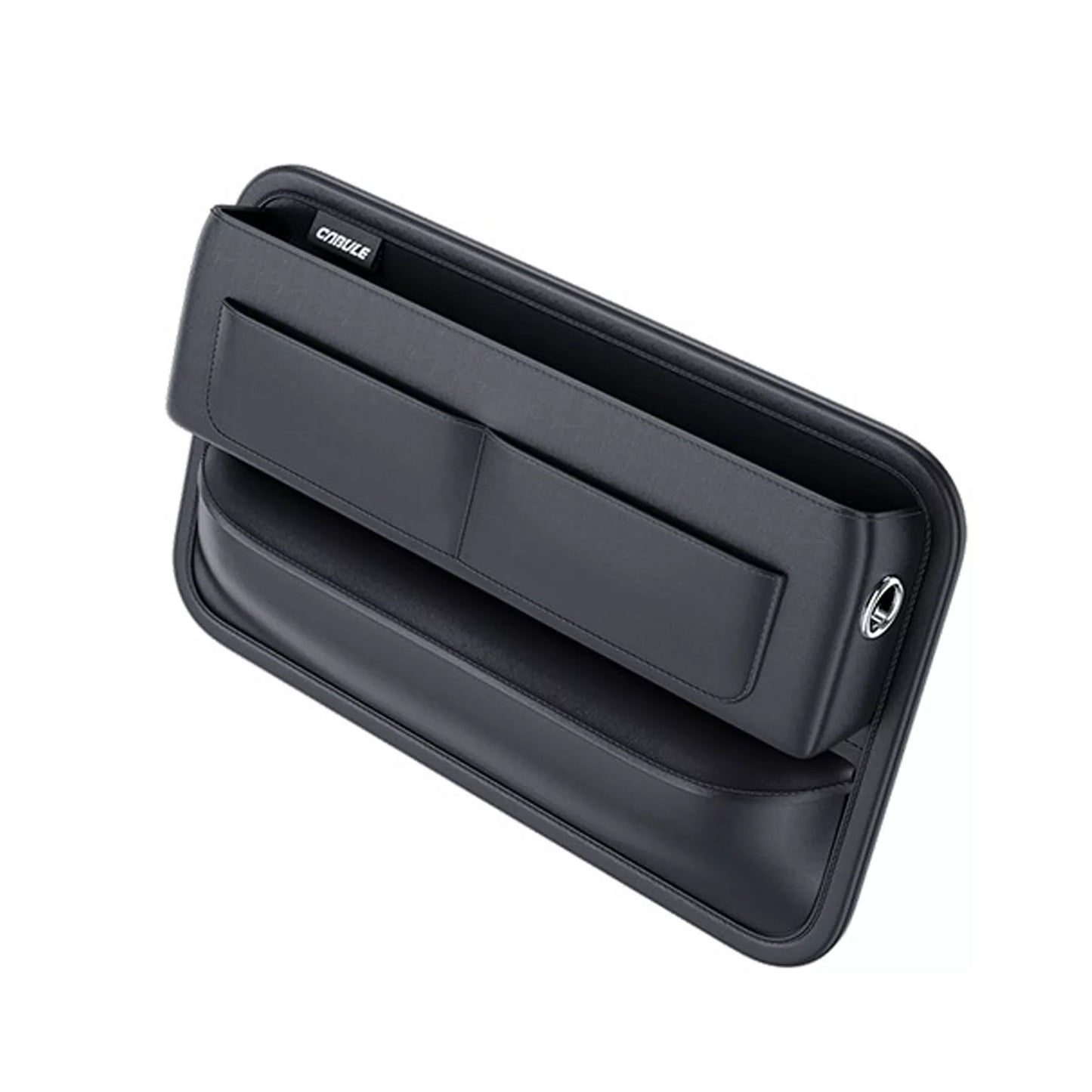 PU Leather Car Auto Console Side Car Seat Crevice Storage Box Slit Gap Filler with Bottle Holder