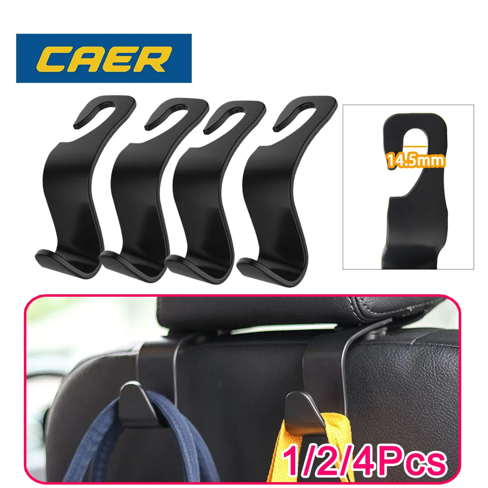 4/2/1 PCS Car Seat Headrest Hook for Auto Back Seat Organizer Hanger Storage Holder for Handbag Purse Bags Clothes Coats