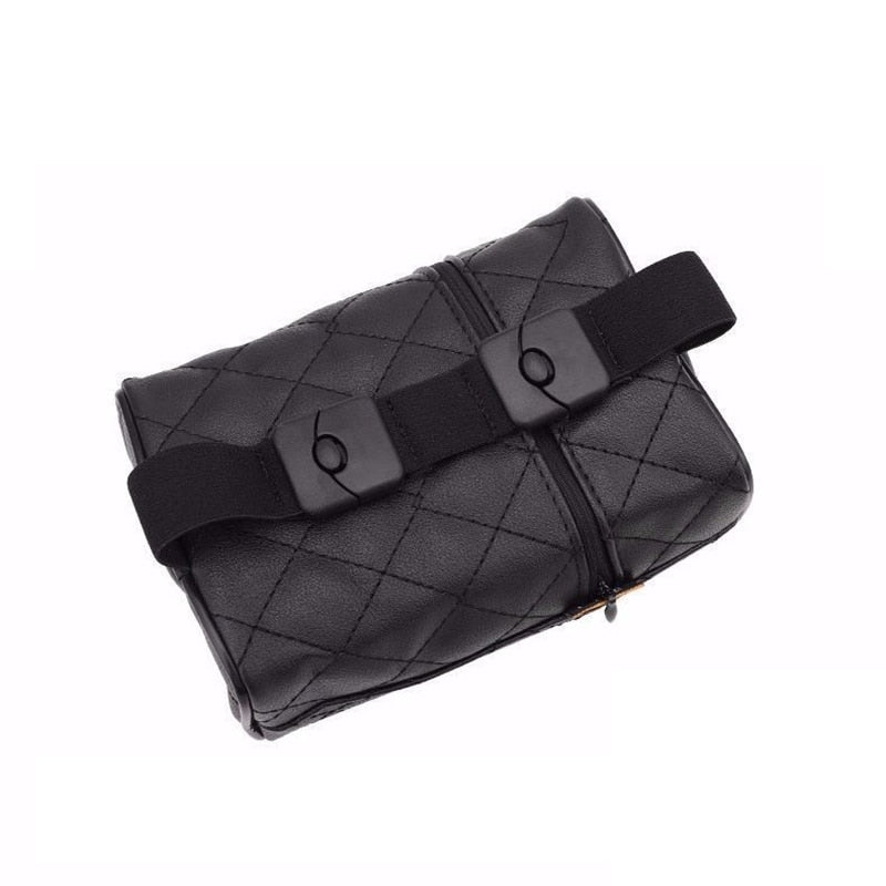 Quilted Black Tissue Box