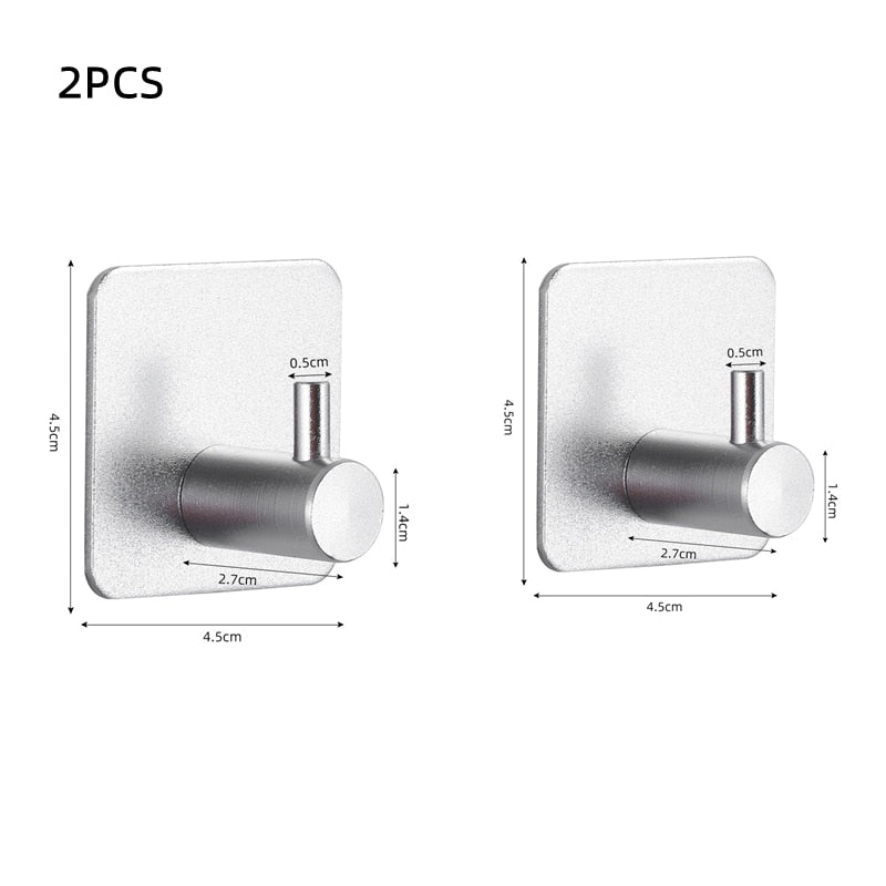 Metallic Adhesive Wall Hooks