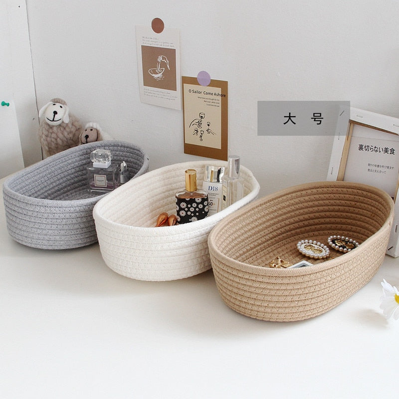 Cotton Rope Storage Baskets