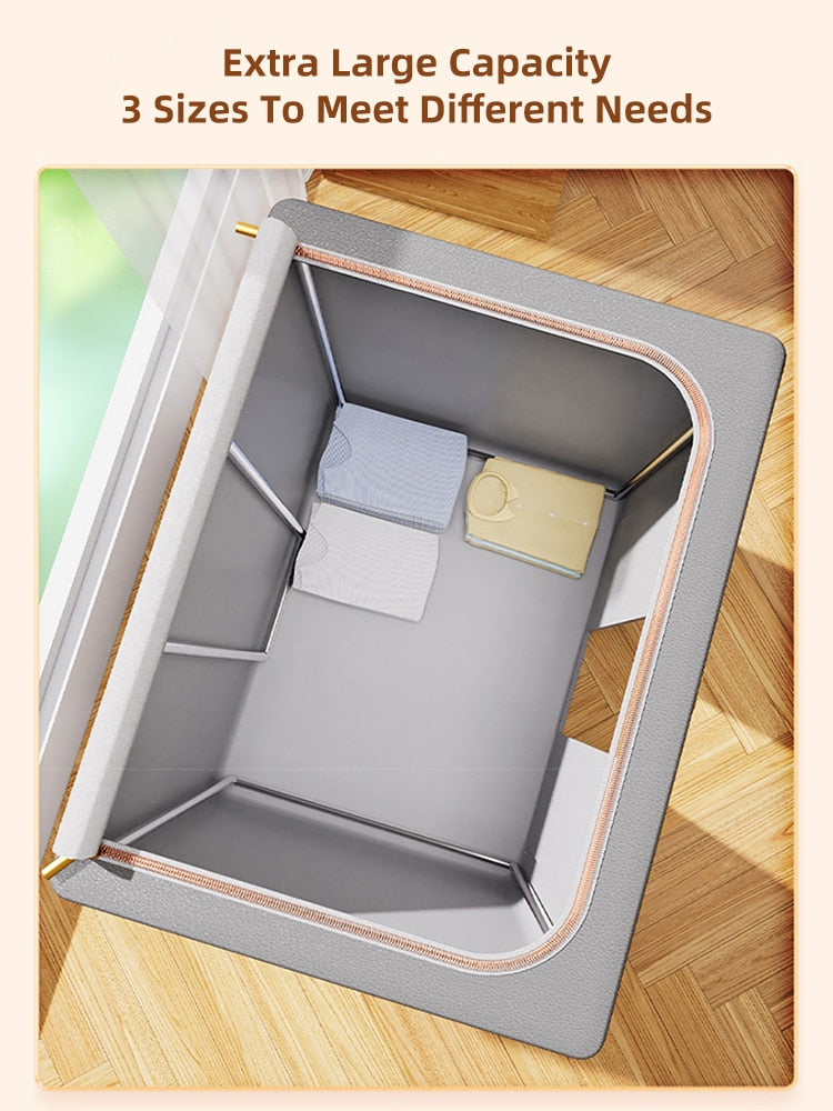 Foldable Leather Storage Box