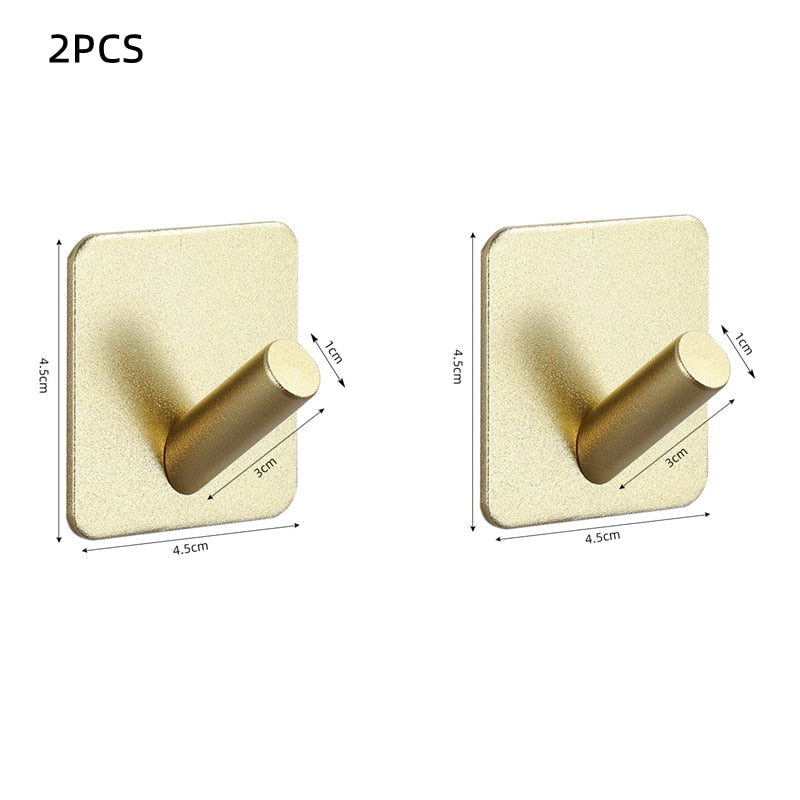 Metallic Adhesive Wall Hooks