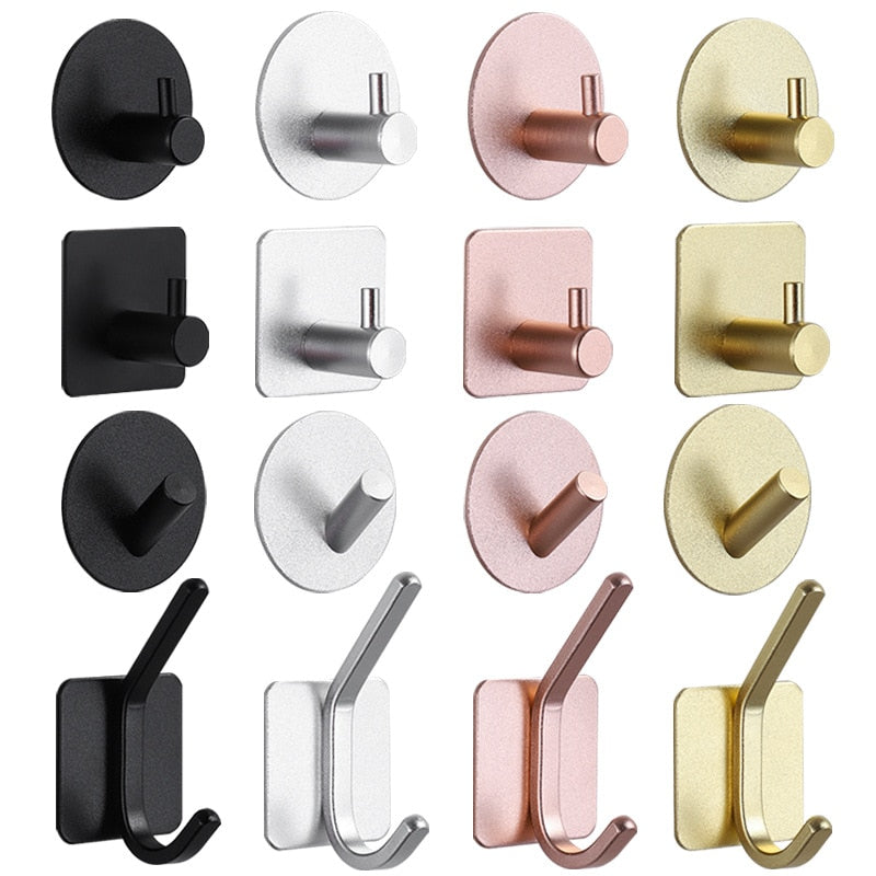 Metallic Adhesive Wall Hooks