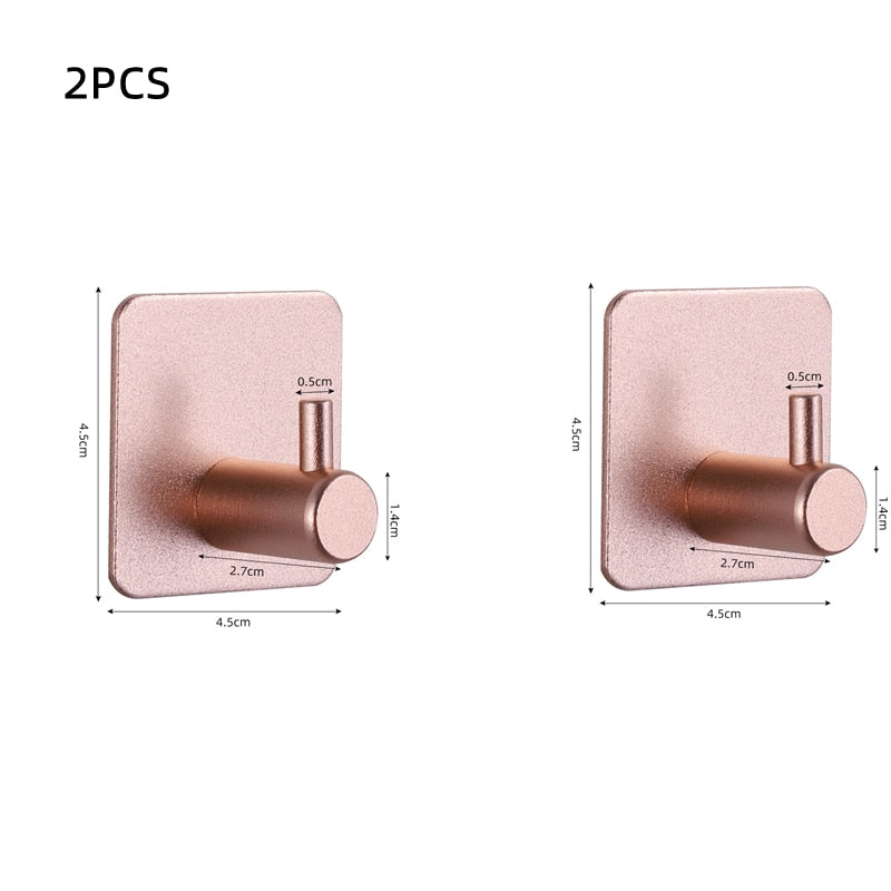 Metallic Adhesive Wall Hooks