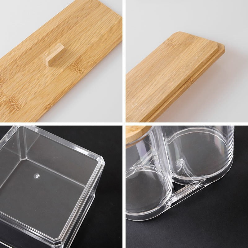 Bamboo Lid Jar Home Storage