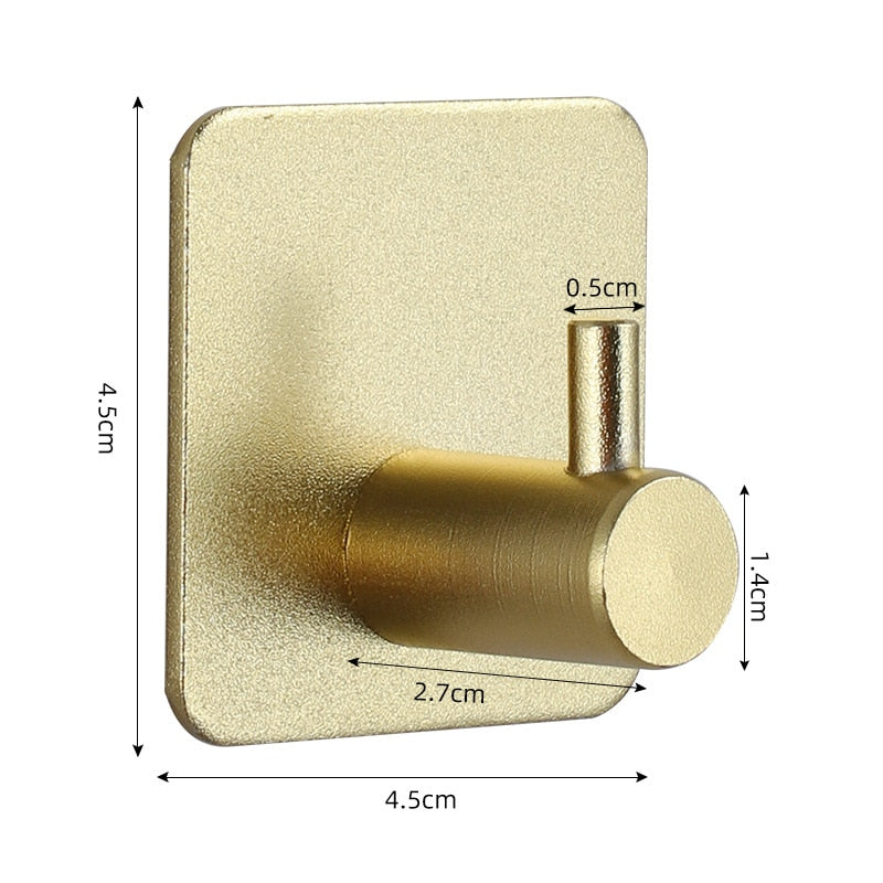 Metallic Adhesive Wall Hooks