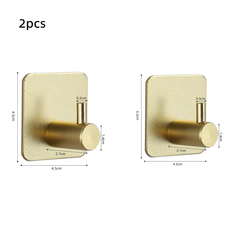 Metallic Adhesive Wall Hooks