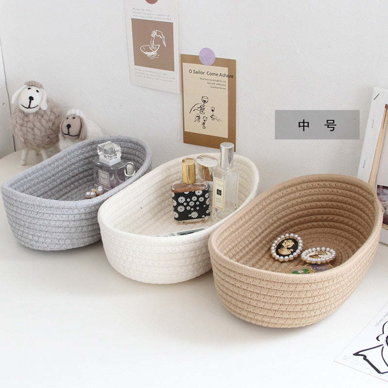 Cotton Rope Storage Baskets