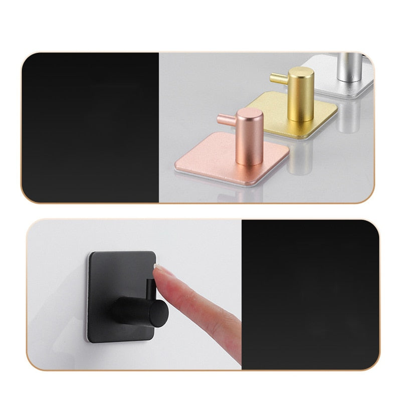 Metallic Adhesive Wall Hooks